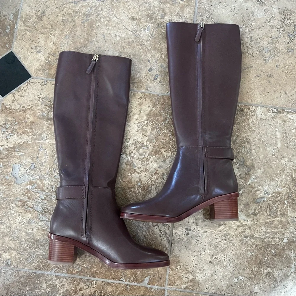 🌺NWT Tory Burch Sofia Riding Boot Brown Size 6